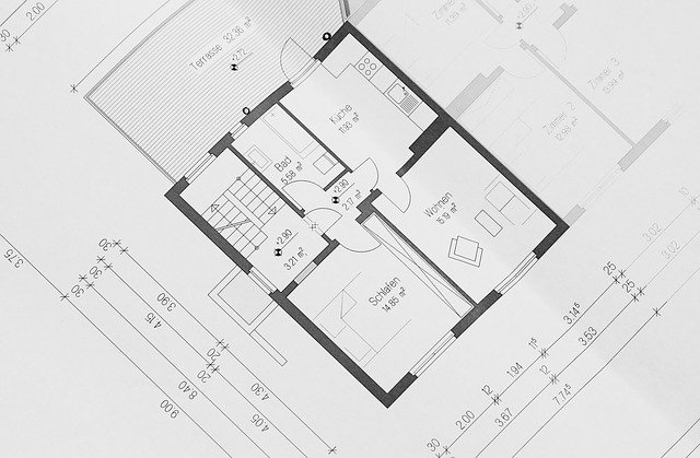 Plan eines Hauses